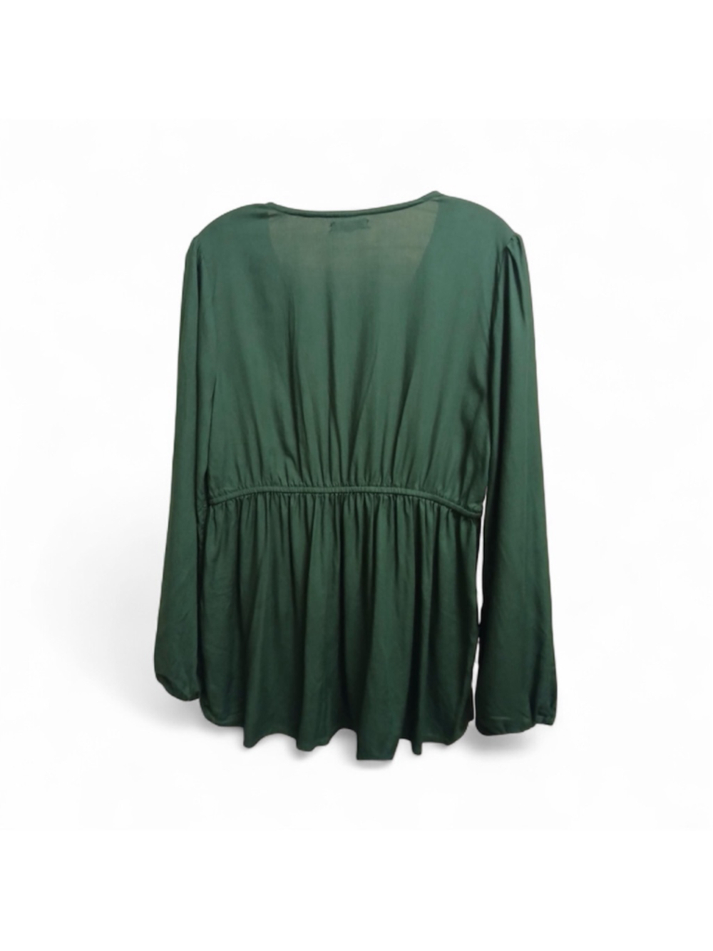 Maurices Women's Green Boho Peasant Top with Crochet Detail – Size M (30 JC) - Picture 2 of 9
